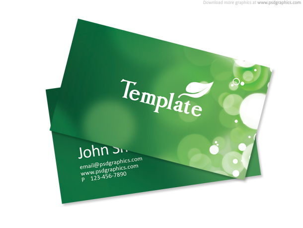 Eco business card template