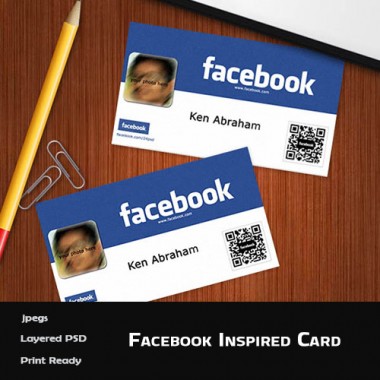 Facebook Inspired Business Card