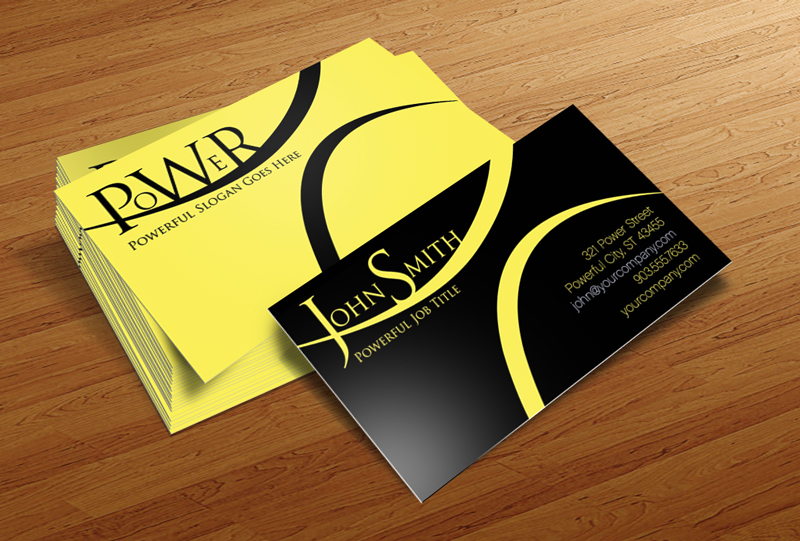 Power Business Card Template