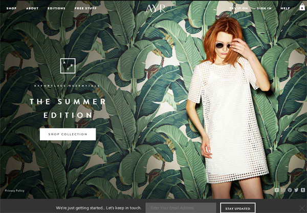 Sành điệu với 26 thiết kế website cửa hàng thời trang online