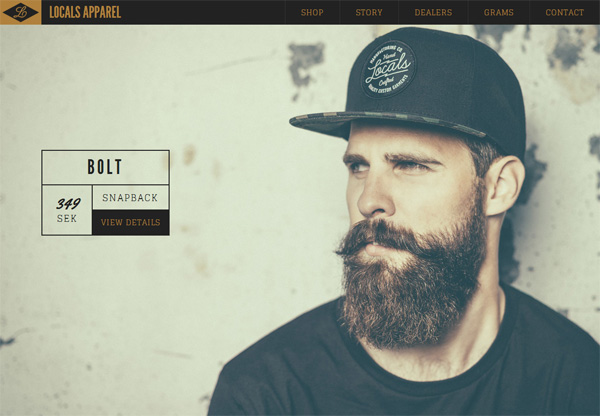 Sành điệu với 26 thiết kế website cửa hàng thời trang online Locals Apparel