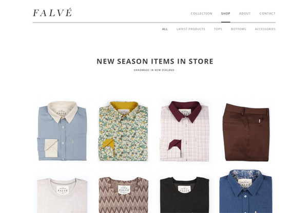 Sành điệu với 26 thiết kế website cửa hàng thời trang online Falvé