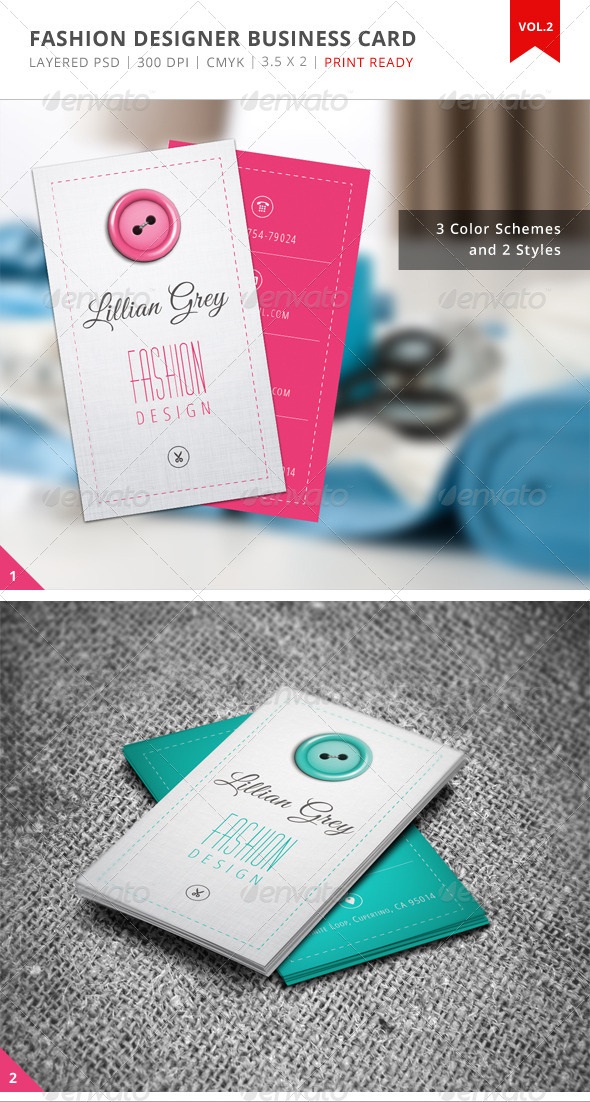 Fashion Designer Business Card