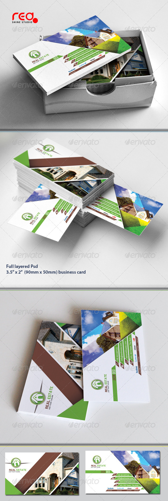 Real Estate Business Card Set