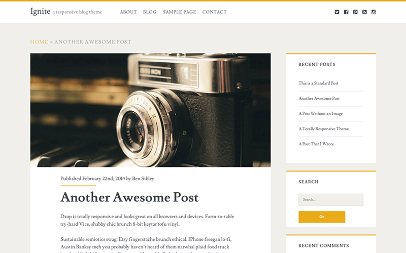 20 Themes WordPress Miễn Phí Tuyệt Đẹp Cho Blog