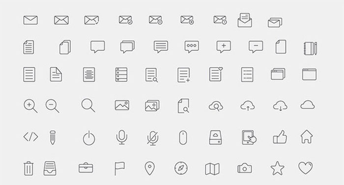 Tải Miễn Phí 20 Bộ Line Icon Cho Thiết Kế Web Hiện Đại