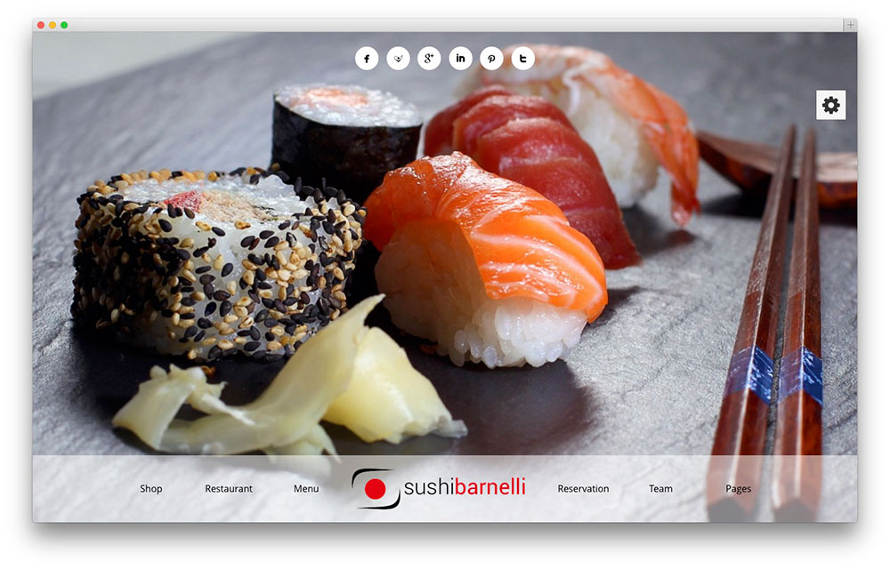 Barnelli - sushi restaurant theme