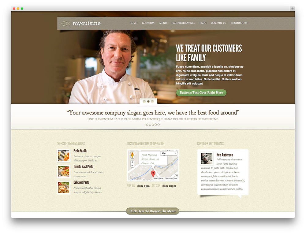 MyCuisine restaurant theme