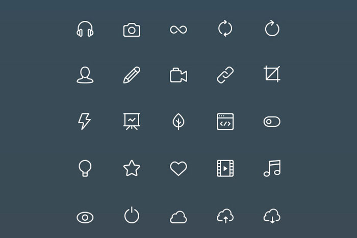 Tải Miễn Phí 20 Bộ Line Icon Cho Thiết Kế Web Hiện Đại