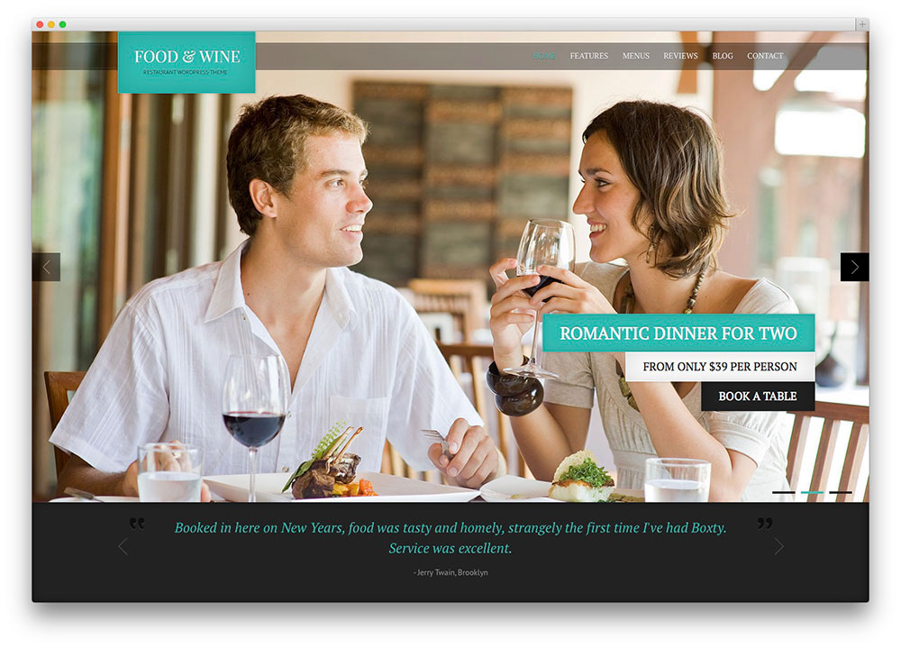 Food & Wine - premium theme