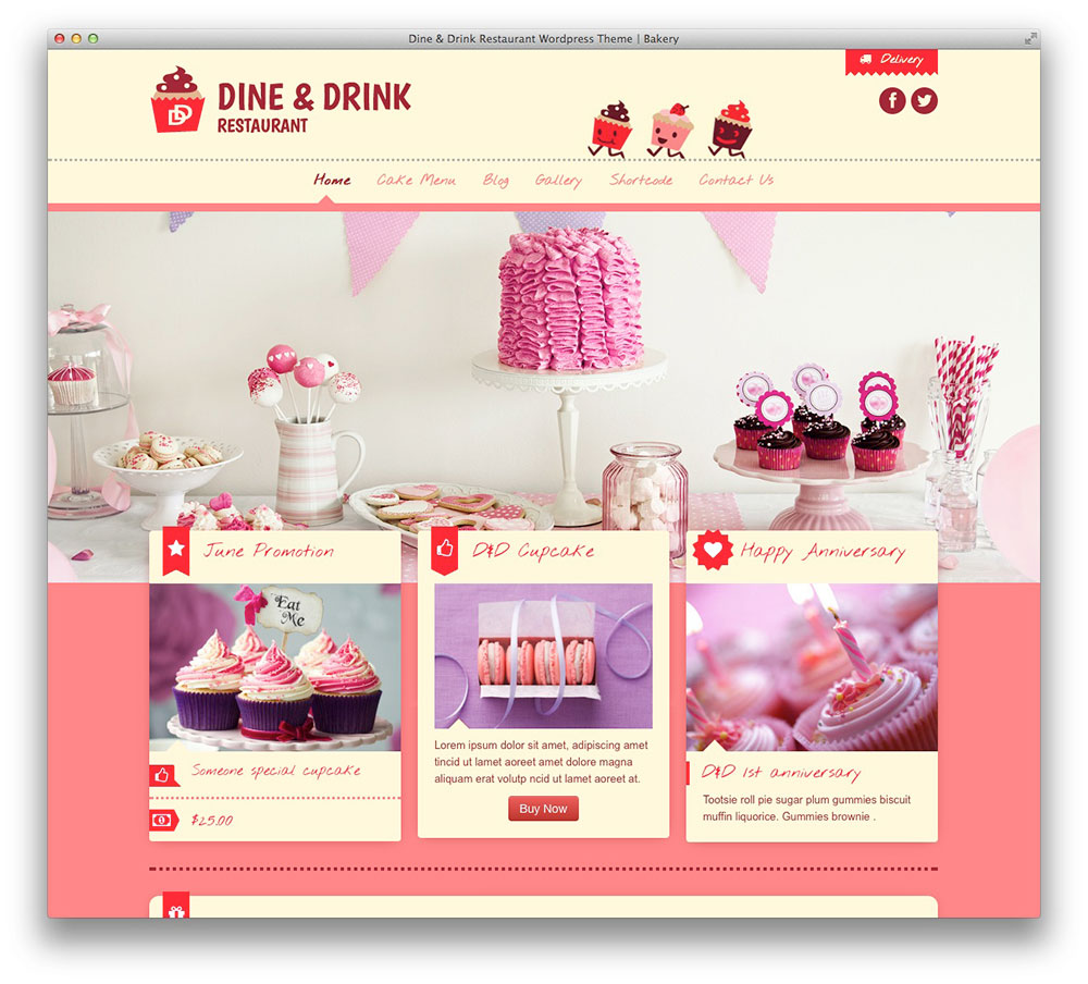 Dine & Drink WordPress theme