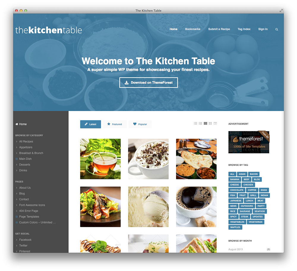 The Kitchen Table WordPress theme