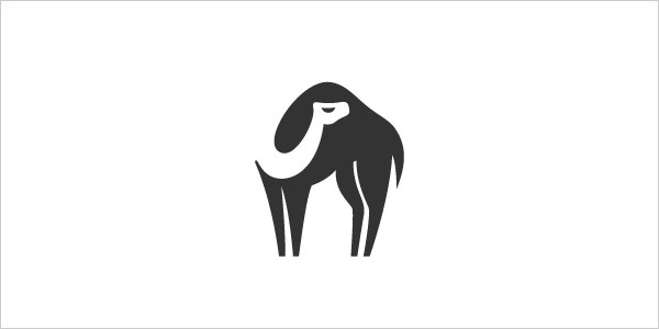 Camel-Negative-Space-Logo-Design-Example