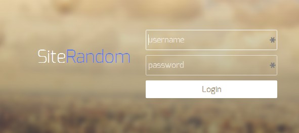 transparent login form