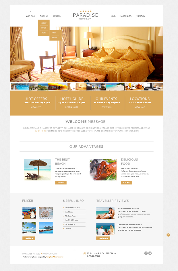 Tải về miễn phí 15 mẫu website khách sạn tốt nhất