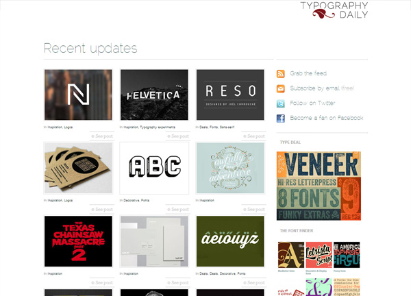 12 website sở hữu bộ sưu tập Typography ấn tượng