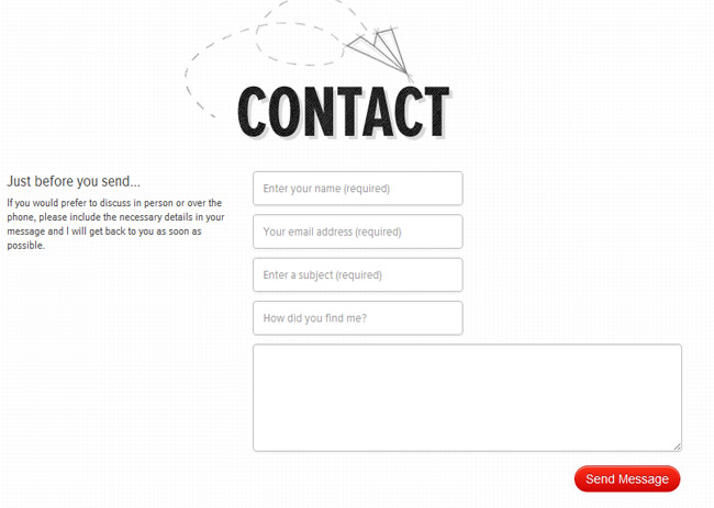 15 thiết kế Contact form chuyên nghiệp