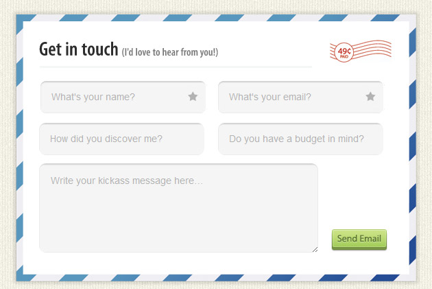 15 thiết kế Contact form chuyên nghiệp