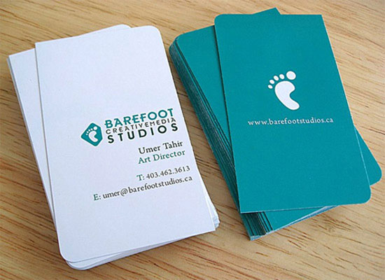 Barefoot Studios Full Color Business Card