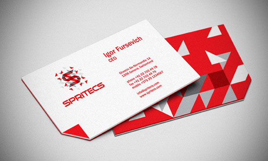 Spritecs Corporate Identity Full Color Business Card