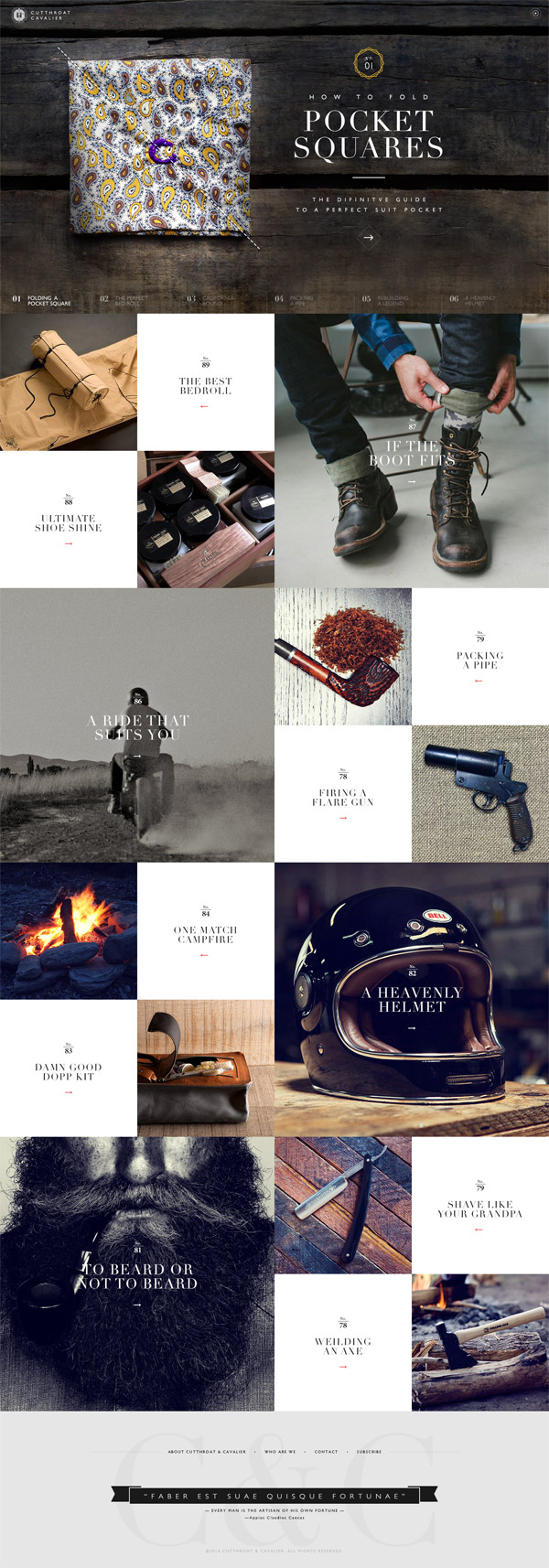 Cutthroat & Cavalier Website by Brijan