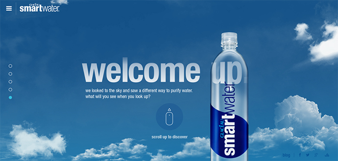 Cùng đến với 24 thiết kế web đơn trang sáng tạo smartwater-21