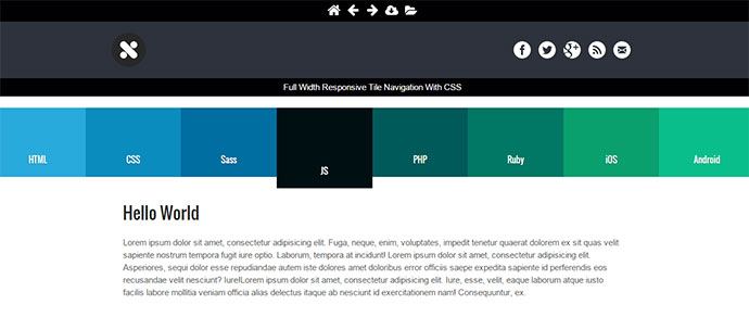 17 thiết kế CSS Navigation Menu ấn tượng