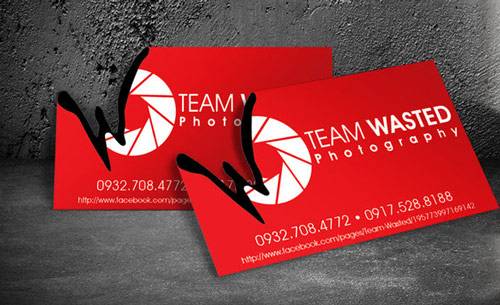 Team Wasted Business Card