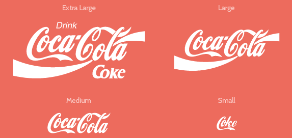 Coca-cola responsive logo design