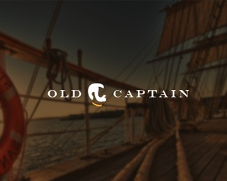Oldcaptain boat logos Design