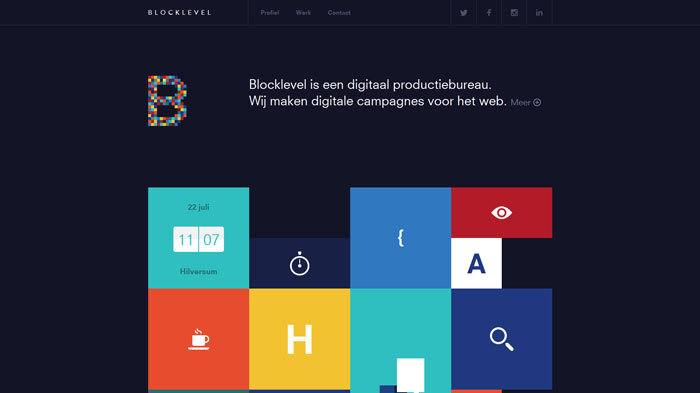 blocklevel.nl modern site design