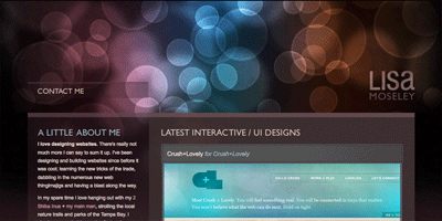 light effect web design