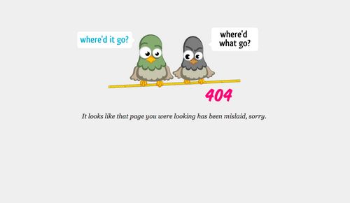 404 Error Page Web Design f-rom Twurn
