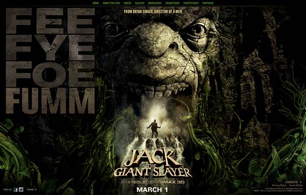 HTML5 websites : Jack The Giant Slayer