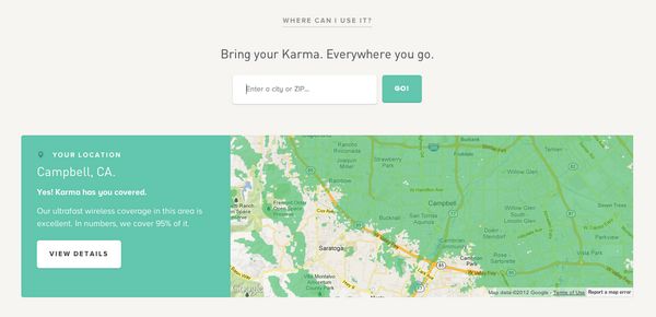 Coverage Map f-rom Karma