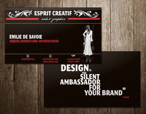 Business card – vintage style