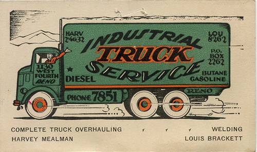 Truck business card