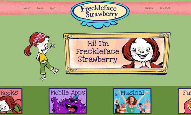 freckleface strawberry simple website drawings