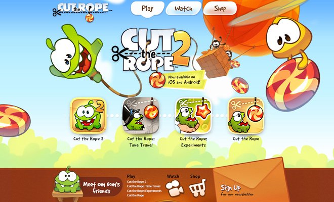 cut the rope game kids website