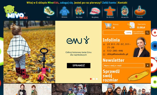 mivo kids dark website childrens graphics