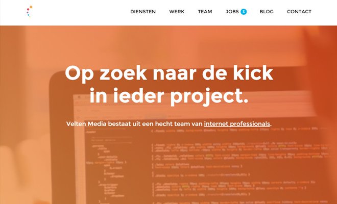 velten media website fullscreen design inspiration