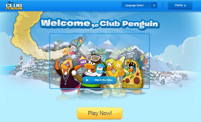 club penguin disney online game network
