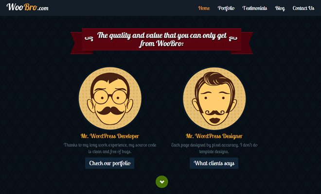 wordpress designer developer woobro header