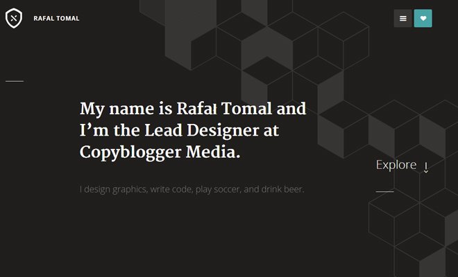 rafal tomal lead designer portfolio header
