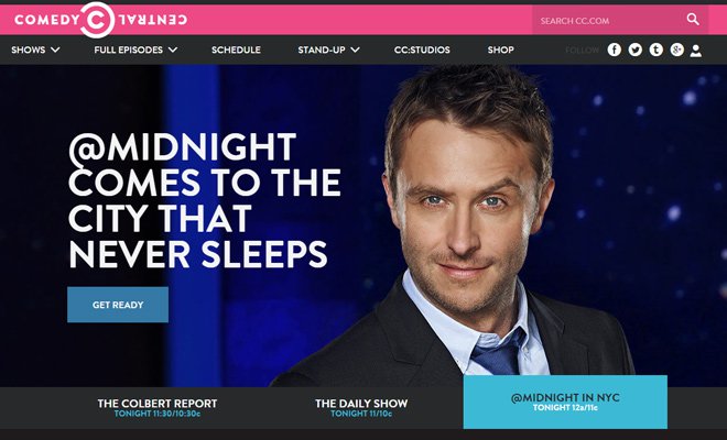 comedy central network viacom website