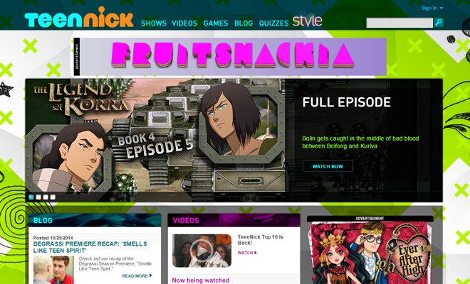 teennick nickelodeon tv channel website