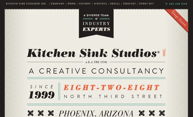 kitchen sink studios website inc layout