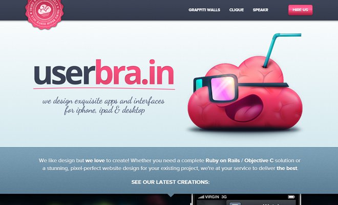 userbrain website creative agency inspiration