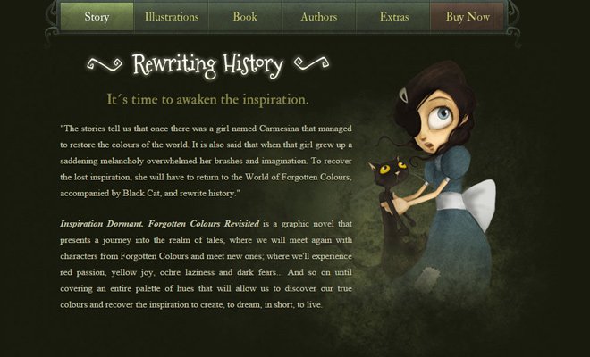 dark webstie layout inspiration dormant design