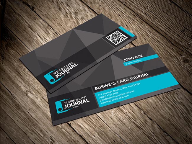 cool-unique-business-card-template-with-qr-code
